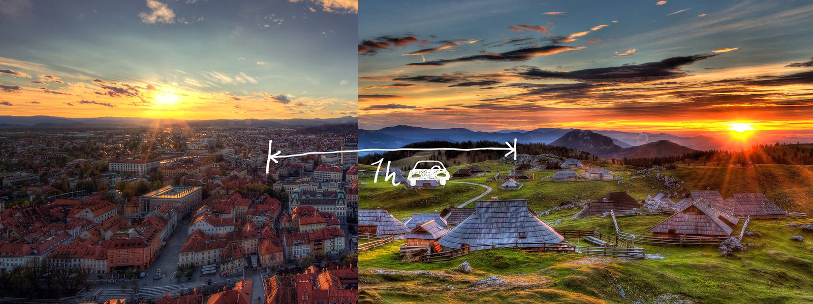 Ljubljana and velika Planina